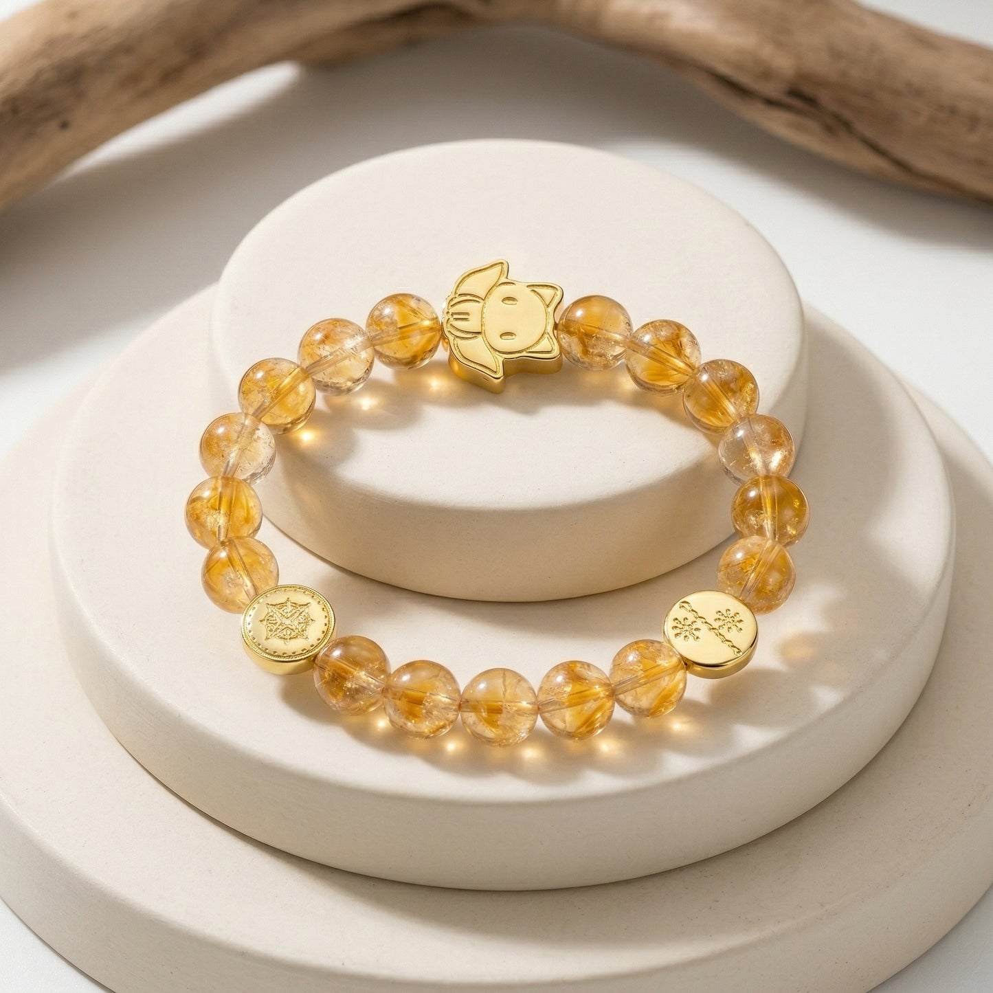 Orbii Citrine Crystal Bracelet - NFC ritual jewelry for joy and manifestation - view 3