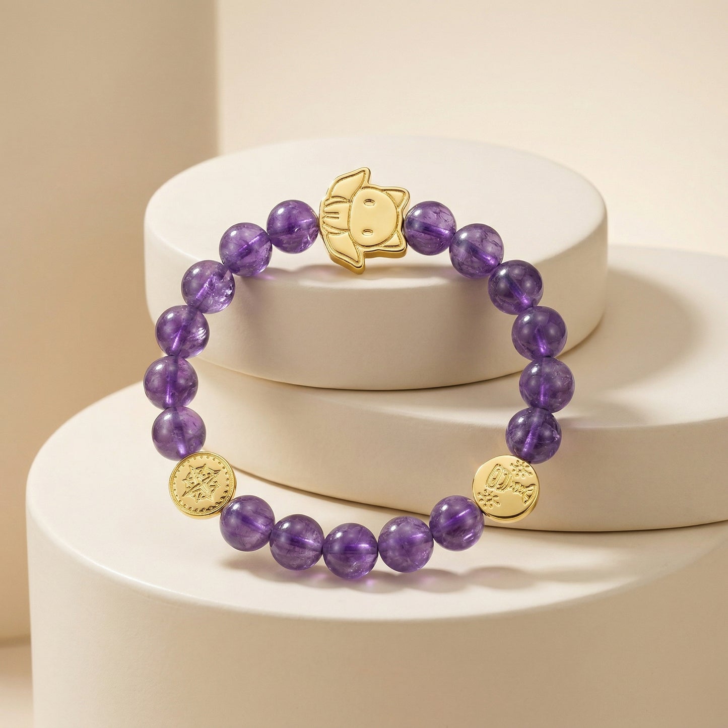 Orbii Amethyst Crystal Bracelet - NFC ritual jewelry for wisdom and calm - view 6