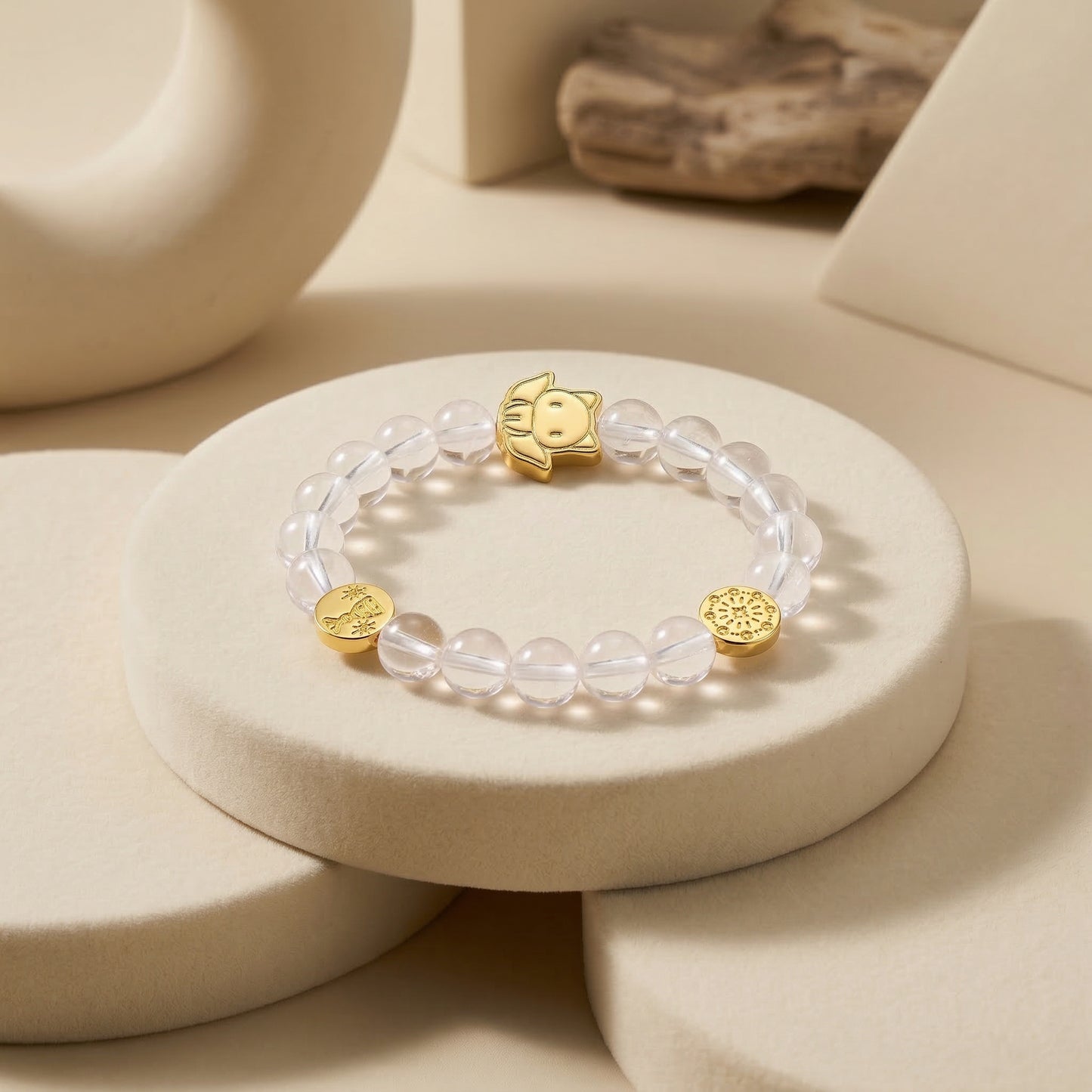 Orbii Clear Quartz Crystal Bracelet - NFC ritual jewelry for clarity and reset