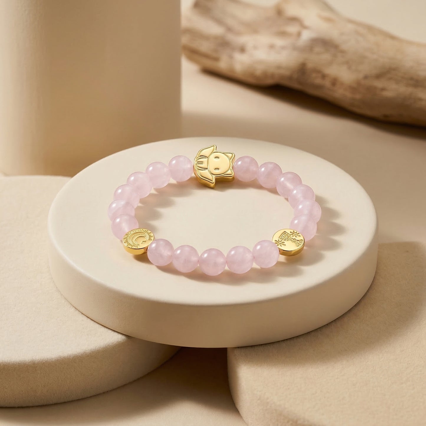 Orbii Rose Quartz Crystal Bracelet - NFC ritual jewelry for love and connection